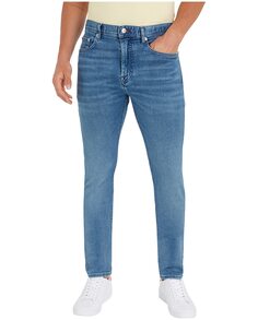 Мужские джинсы узкого кроя Bleecker средней потертости Tommy Hilfiger, индиго