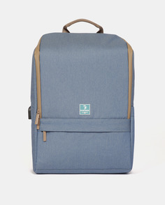 Большой водонепроницаемый рюкзак из синих джинсов с десятью карманами и отделением для ноутбука Parimex Urban, синий