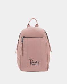 Персиковый противоугонный рюкзак телесного цвета на молнии Devota &amp; Lomba