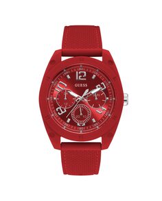 Мужские часы Dash W1256G4 из силикона и красным ремешком Guess, красный