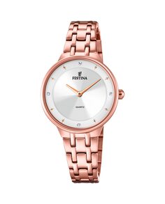 Женские часы F20602/1 Mademoiselle из розовой стали Festina, розовый