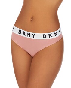 Гладкие бесшовные стринги DKNY, черный