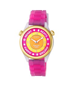 Женские аналоговые стальные часы Tender Time с розовым ремешком Tous, розовый