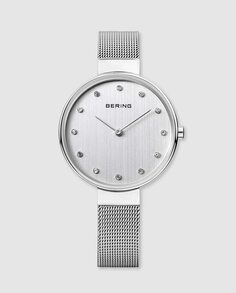 Bering 12034-000 Классические женские часы из серебряной стали Bering, серебро