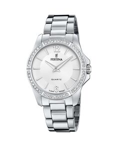 F20593/1 Женские часы Mademoiselle из серебристой стали Festina, серебро