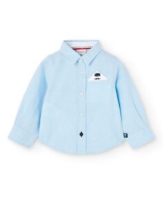 Оксфордская рубашка с длинными рукавами для мальчика Boboli, синий