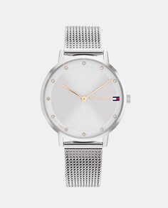 Pippa 1782665 женские часы со стальной сеткой Tommy Hilfiger, серебро