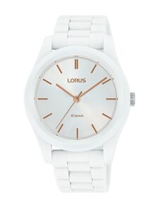 Женские силиконовые женские часы RG255RX9 с белым ремешком Lorus, белый