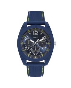 Мужские часы Dash W1256G3 из силикона и синим ремешком Guess, синий