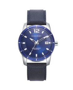 Мужские часы Magnum со стальным корпусом и синим нейлоновым ремешком Viceroy, синий