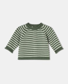 Вязаный свитер для мальчика с полосатым принтом Coconut El Corte Inglés, зеленый