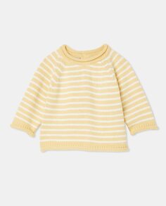 Вязаный свитер для мальчика с полосатым принтом Coconut El Corte Inglés, желтый