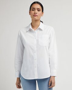 Простая женская рубашка с длинным рукавом Lee, белый