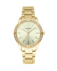 Женские часы блестящие пастели RA566204 со стальным и золотым ремешком Radiant, золотой