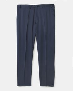 Классические синие мужские классические брюки больших размеров Emidio Tucci, темно-синий