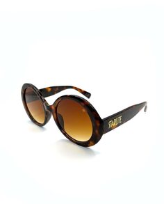 Коричневые круглые женские солнцезащитные очки Starlite Starlite, коричневый