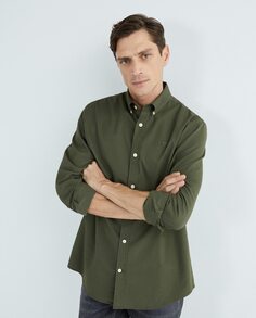 Обычная мужская рубашка из органического хлопка North Sails, темно-зеленый
