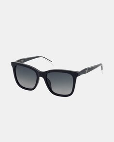 Черные женские солнцезащитные очки прямоугольной формы из ацетата Tous, черный