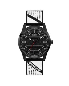 Мужские часы Hunter W1300G2 из силикона и черным ремешком Guess, черный