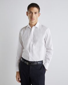 Мужская классическая рубашка с длинными рукавами Easy Wear, белый