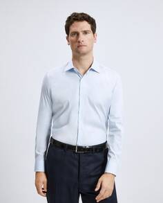 Мужская рубашка стандартного кроя из египетского хлопка Emidio Tucci, светло-синий