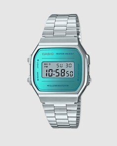 Casio Collection A168WEM-2EF Женские часы из стали с зеркальным циферблатом Casio, серебро