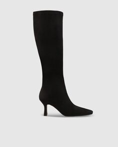 Женские ботинки из черной эластичной замши Lodi, черный
