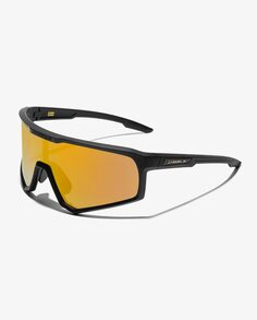 Спортивные солнцезащитные очки унисекс Dr. Franklin в черной оправе и золотистых линзах D.Franklin, мультиколор