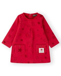 Платье для девочки с передними карманами из плюшевой ткани Canada House, красный