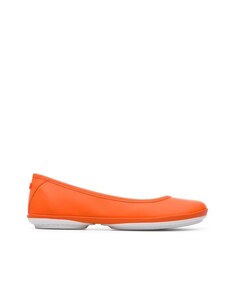 Женские оранжевые кожаные балетки Camper, оранжевый