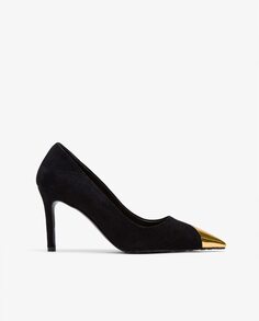 Женские туфли-лодочки на высоком каблуке с золотым носком Cuplé, черный Cuple