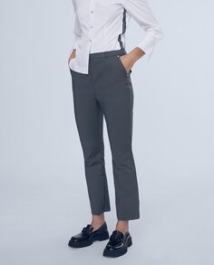 Женские прямые брюки с боковыми карманами с металлизированной деталью Lola Casademunt
