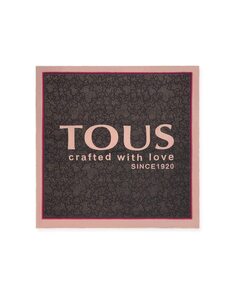 Женский квадратный шарф Kaos Icon с принтом Tous, серый