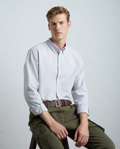 Мужская рубашка Оксфорд в полоску с длинным рукавом Lloyd&apos;s Lloyd's