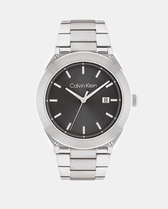 Мужские часы Progressive 25200196 стальные Calvin Klein, серебро