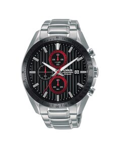 Мужские часы Sport man RM303HX9 со стальным и серебряным ремешком Lorus, серебро