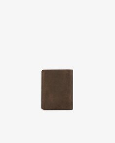 Мужской кошелек из коричневой кожи Scalpers, темно-каштановый
