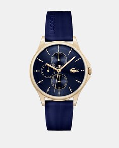 Pleats 2001236 синие силиконовые женские часы Lacoste, синий