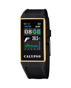 Черные резиновые умные часы K8502/4 Calypso, черный