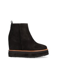 Женские кожаные ботинки с нескользящей подошвой и застежкой-молнией Alpe, черный