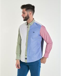 Обычная мужская рубашка-оксфорд в разноцветном цвете Spagnolo, мультиколор