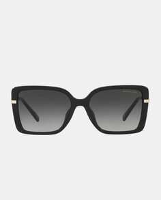 Прямоугольные солнцезащитные очки в черной оправе Michael Kors, черный