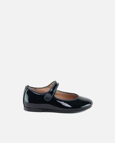Женская обувь Mary Janes из черной лакированной кожи Eli 1957, черный