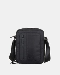 Двойная сумка через плечо среднего размера черного цвета Caramelo, черный
