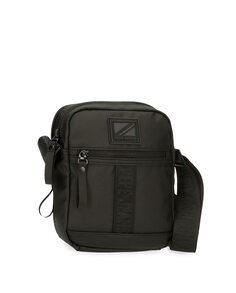 Мужская сумка через плечо Hoxton среднего размера с двумя отделениями черного цвета Pepe Jeans, черный