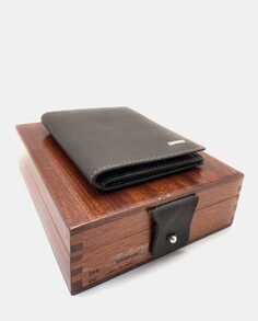 Коричневый кожаный кошелек с внутренней сумочкой Pielnoble, коричневый