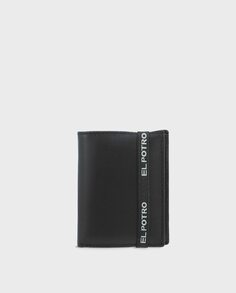 Мужской кошелек El Potro из яловой кожи черного цвета El Potro, черный