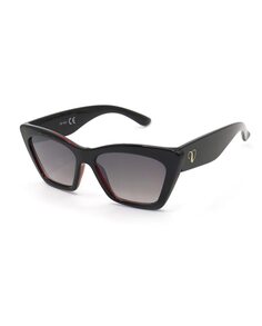 Черные женские солнцезащитные очки Valeria Mazza Design Starlite, черный