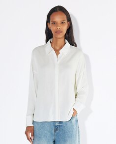 Простая женская рубашка с длинным рукавом Parfois, белый