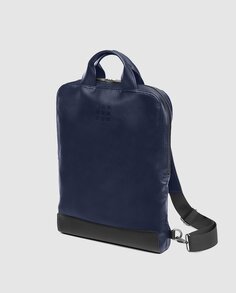 Классический рюкзак Moleskine темно-синего и черного цвета с отделением для ноутбука Moleskine, темно-синий
